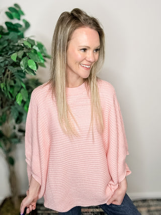 Playful Poncho - Peach