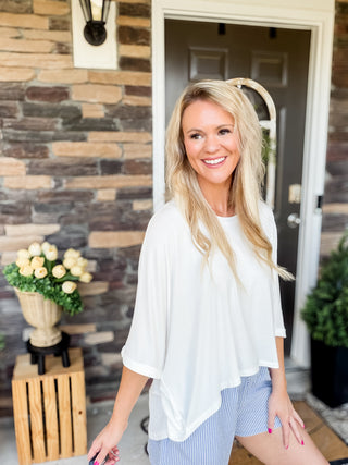 Free Flow Top | Neutral Women’s Boutique Top