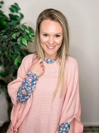 Playful Poncho - Peach