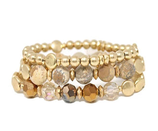 Whiskey Swirl Beaded Bracelet
