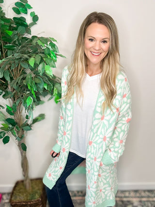 Mint to Bloom Cloud Cardi