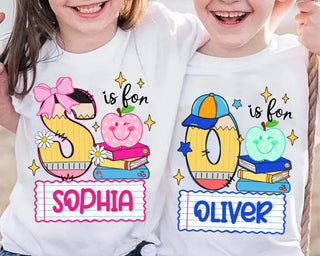 Custom Letter and Name Tee - Kids