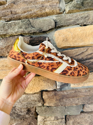 Leopard Chain Sneaker