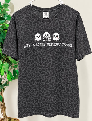 Without Jesus Leopard Tee