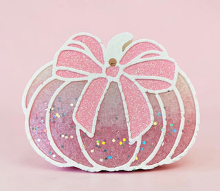 Pink Sparkle Pumpkin Freshie