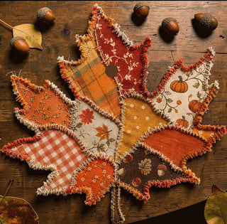 Patchwork Leaf Freshie