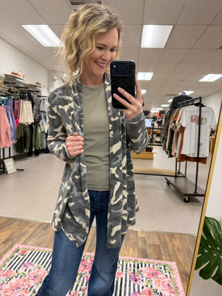 Camo Cardigan