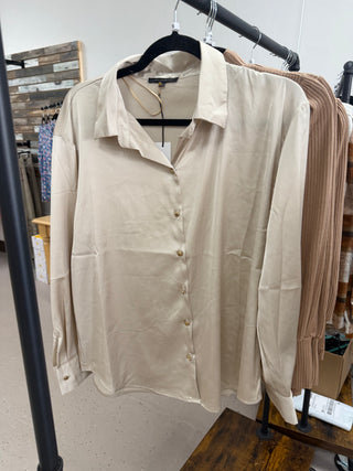 Champagne Satin Top