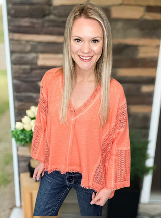 Pol Neon Peach Top