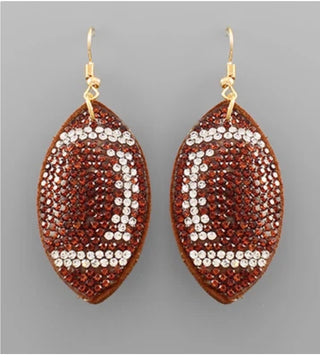 Puff Football Earring