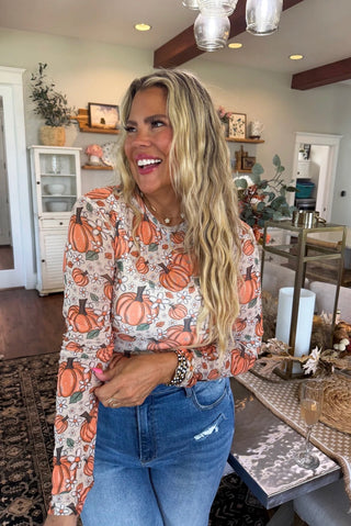 Harvest Bloom Mesh Top