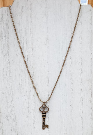 Faith Key Necklace