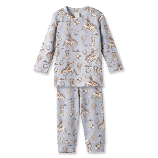 Wild Wrangler Cowboy Western Bamboo Boys Pajama Set 18M-4T