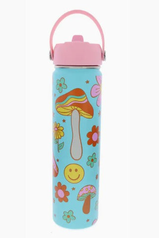 Totally Happy 24 oz. Skinny Bottle with Straw Cap