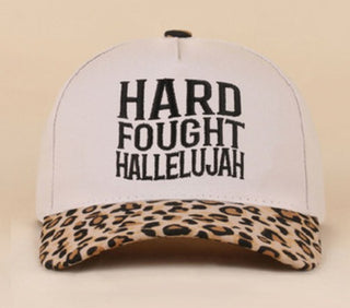 Hard Fought Hallelujah Ballcap - Leopard - Hat