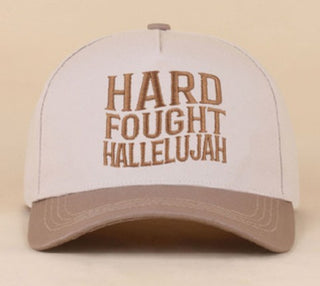 Hard Fought Hallelujah Ballcap - Mocha - Hat
