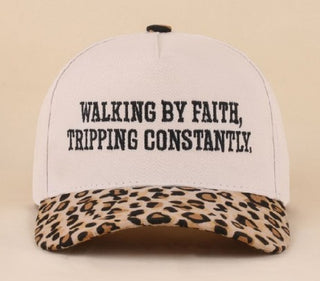 Walking by Faith Ballcap - Leopard - Hat