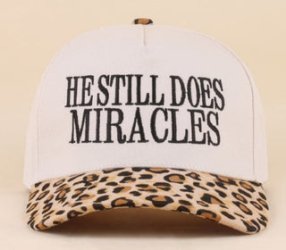 He Still Does Miracles Ballcap - Leopard - Hat