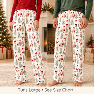 Christmas Santa Bamboo Pajama Pants