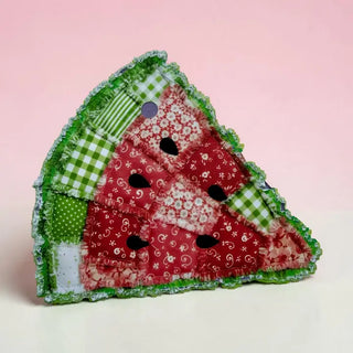 Watermelon Patchwork Freshie | Summer Handmade Car Air Freshener
