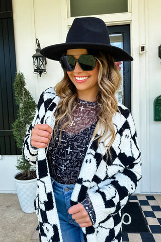 Ghost Cardigan Checkered - DEPOSIT