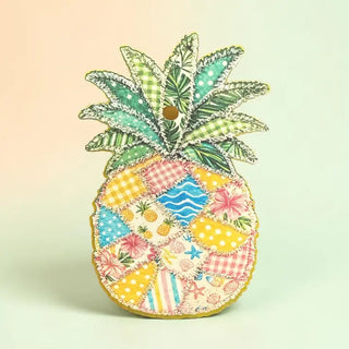 Pineapple Patchwork Freshie | Tropical Handmade Car Air Freshener