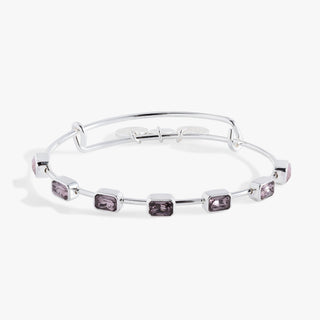 June Birthstone Emerald Cut Bangle