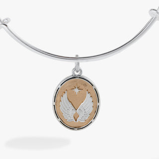 Two-Tone Guardian Angel Bangle