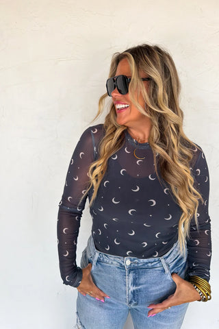 Moon Mesh Top