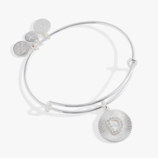 Initial D Pave Starburst Texture Bangle