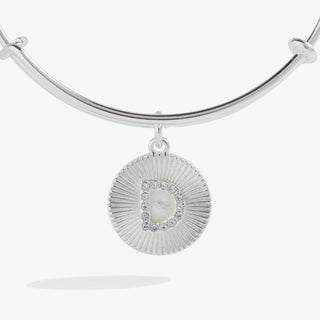 Initial D Pave Starburst Texture Bangle